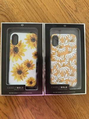 Set of 2 IPhone X, Xs Casely BOLD Cases Yellow Sunflower & Wild Yellow Floral - Image 1 of 4