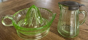 Vintage Vaseline Uranium Reamer And Pitcher - Picture 1 of 7