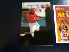 Brian Jordan Cardinals 1996 Topps Laser PROOF SOLID BLACK RARE ODDBALL WOW 