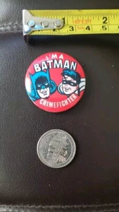 Vintage I'm a Batman Crimefighter Pinback Pin Button MINT Condition - Picture 1 of 3
