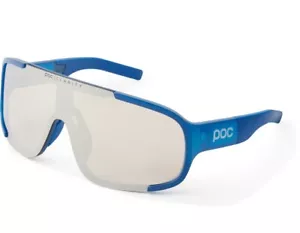 POC Aspire Performance Mirrored Cycling Sunglasses Blue + Case - NEW - Picture 1 of 9
