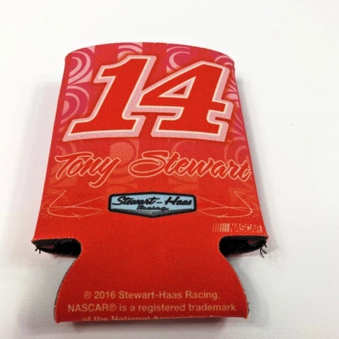 Tony Stewart Wincraft #14 12oz BEER Can Coolie FREE SHIP! Orange & Black Cover