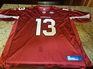 Arizona Cardinals Kurt Warner #13 Red Reebok Super Bowl Jersey - Size 3XL - Picture 1 of 9
