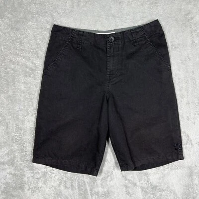 Pantalones Cortos Chinos De Colección DC Shoes Para Hombre Talla 28 Logo Bordado Negro 10" Entrepierna Foto 1 de 4