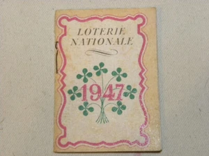 ALMANACH MINIATURE MINI CALENDRIER DE POCHE CALENDAR BOOK 1947 LOTERIE NATIONALE - Imagen 1 de 7