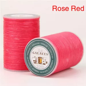 0.8mm Waxed Thread Polyester Cord DIY Sewing Stitching Leather Craft Bracelet 06 - Picture 1 of 27
