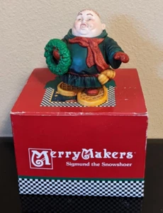 Dept 56 Merry Makers Sigmund the Snowshoer Monk Christmas Figurine Retired - Picture 1 of 6