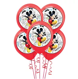 MICKEY ON THE GO LATEX BALLOONS (5ct) Birthday Decorations Party Supplies - Picture 1 of 3