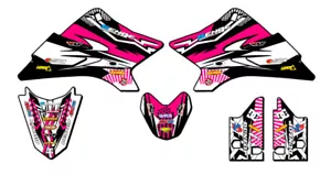 2006-2022 TTR 50 MAYHEM Pink Senge Graphics Kit Compatible with Yamaha - Foto 1 di 10