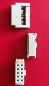 10 pol. Pfostenstecker RM2,54 Verbinder Schneidklemme Flachkabel IDC - Bild 1 von 1