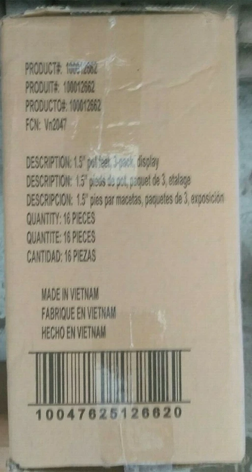 (3-Pk) Pennington Terra Cotta Pot Planter Feet Clay 100012662