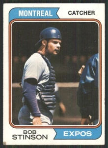1974 Topps #653 Bob Stinson Montreal Expos 2823 - Foto 1 di 2