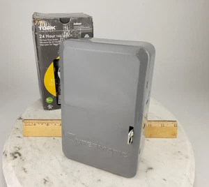 Tork 1101B Interruttore orario meccanico da interno 40 Amp 24 ore controllo illuminazione - Foto 1 di 12