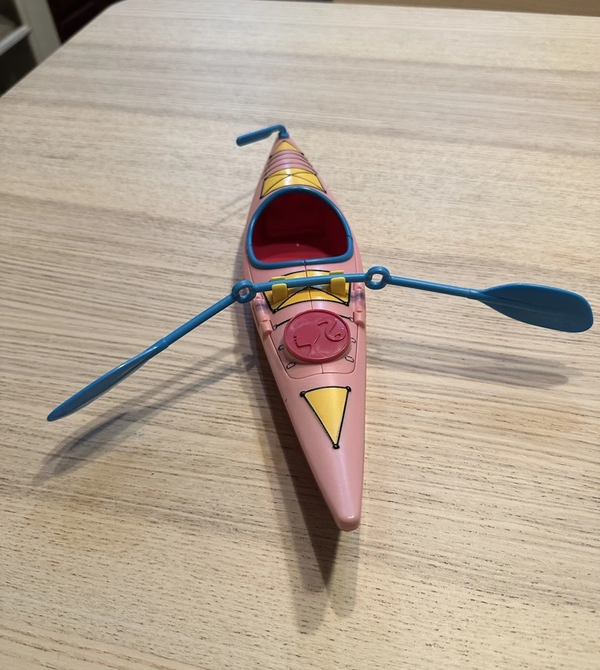 Barbie Kayak Canoa Barco con Paleta - Rosa y Azul - Repuesto Foto 1 de 3