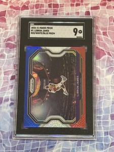 SGC 9 2020-21 Panini Prizm LeBron James (Kobe Tribute) Red White Blue Prizm #1 - Picture 1 of 2