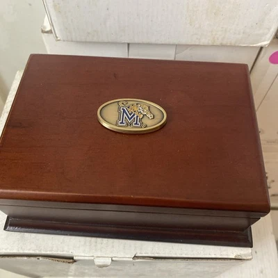 Caja de tarjetas de madera Memphis Tigers The Memory Company ver nota Foto 1 de 4