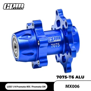 GPM Alloy 7075 Front Wheel Hub Hex Larger Inner Bearings LOSI 1/4 Promoto MX SM - Picture 1 of 15