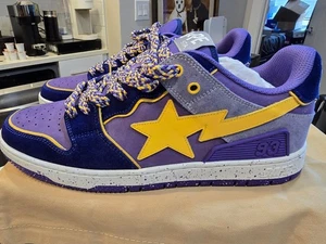 A Bathing Ape BAPE Sk8 Sta #4 M2 Púrpura PARA HOMBRES TALLA 12 Zapatos Tenis NUEVO - Imagen 1 de 12