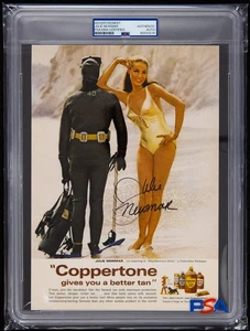 Foto costume da bagno pagina rivista pubblicità Coppertone firmata Julie Newmar (PSA) - Foto 1 di 2