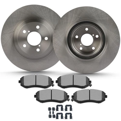 Rotores de freno y pastillas de freno de discos sólidos delanteros para Scion FR-S Subaru 2013-2017 Foto 1 de 4