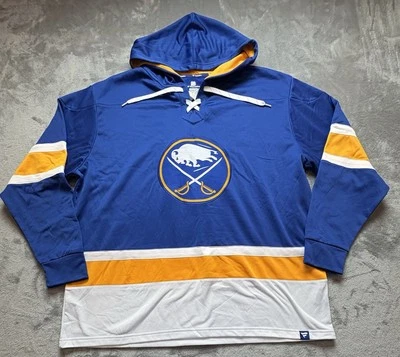 Men's 3XL  Buffalo Sabres Fanatics Iconic Power Play Lace-Up Hoodie - Image 1 of 4