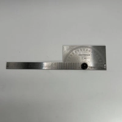 VINTAGE CRAFTSMAN PROTRACTOR   No.4029 STAINLESS STEEL *OWNERS MARKS* - Image 1 of 4