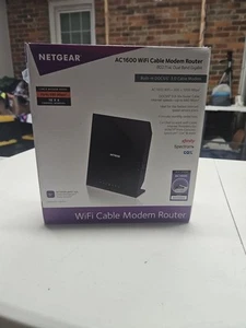 NETGEAR C6250-100NAR AC1600 DOCSIS 3.0 WiFi Cable Modem Router Combo (V41) - Afbeelding 1 van 3