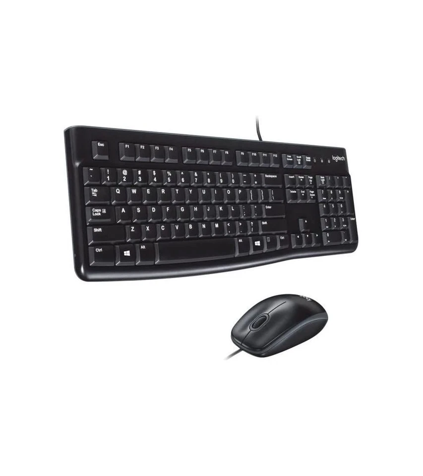 Logitech MK120 Wired Keyboard and Mouse Combo for Windows, AZERTY French Layout  - Image 1 of 4