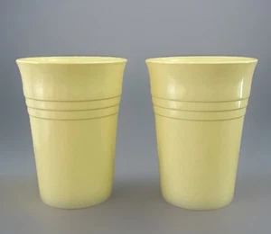 2 vasos Hazel Atlas Moderntone Platonite Pastel 4,25" 9 oz amarillo - Imagen 1 de 6