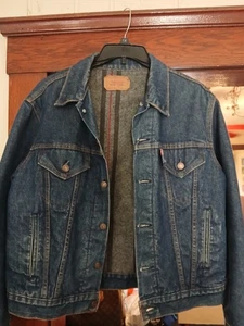 Vintage Levi's Size 46 Quilted Trucker's Jacket #70506 Made in the USA Levi - Picture 1 of 13