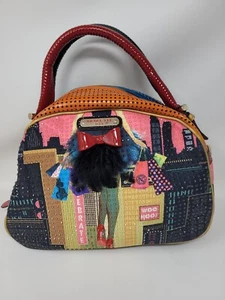 Nicole Lee USA Woo Hoo!Colorful Sequin Satchel Handbag - Picture 1 of 10