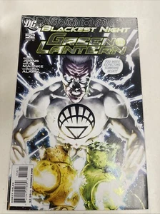 LANTERNA VERDE #52 GEOFF JOHNS rara 1:25 VARIANTE BLACKEST NIGHT DC 2010 chiave!! - Foto 1 di 10