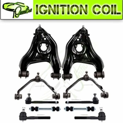 For Ford F-150 & F-250 RWD 10pcs Front Upper Lower Control Arms Tie Rods - Image 1 of 4