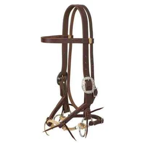 New! Weaver Leather Horse size JUSTIN DUNN BITLESS BRIDLE w/ Kangaroo lace ties - Picture 1 of 1