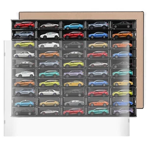 Hot Wheels 1/64Scale Car Display Case Diecast Display Case Storage Cabinet Shelf - Picture 1 of 11