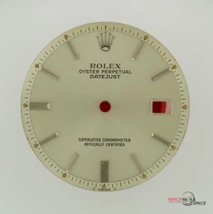 Rolex Datejust NQ 1600 1601 1603 de colección para hombre esfera plateada índice S/S #A35 - Imagen 1 de 8