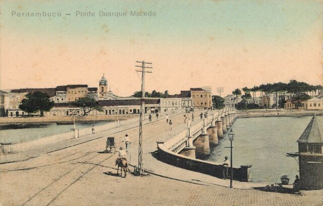 Ship Port RECIFE PERNAMBUCO Brazil RPPC Vintage Brasil Photo Postcard 1940s