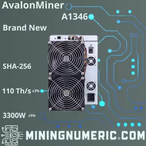 Canaan AvalonMiner A1346 Brand New SHA-256 - Picture 1 of 1