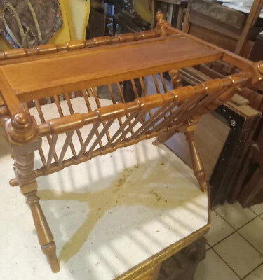 Cherry Magazine Rack Table / End Table   (MR136) - Image 1 of 4