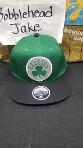NWT BOSTON CELTICS SNAPBACK CAP HAT ADIDAS SNAP BACK CLOVER LOGO - Picture 1 of 5