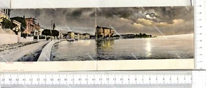 PAB 250H) FOTOCARTOLINA LOMBARDIA BRESCIA MADERNO 1905 PANORAMICA 9X26 VIAGGIATA - Picture 1 of 2