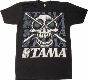 TAMA - Jolly Roger Frontprint MEN'S T-Shirt BLACK SMALL ** NEW ** - Picture 1 of 2