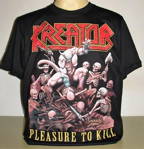 Camiseta Kreator Pleasure To Kill Talla S M L XL 2XL 3XL Thrash Metal Band ¡Nueva! - Imagen 1 de 2