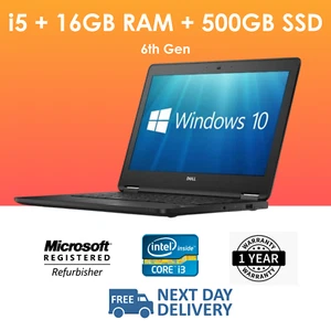 Generisch schnell günstig Intel Core i5 6. Gen Windows 10 16GB RAM 500GB SSD LAPTOP - Bild 1 von 1