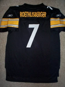 Camiseta deportiva REEBOK Pittsburgh Steelers Ben Reothlisberger NFL jóvenes niños niños (xl) - Imagen 1 de 2