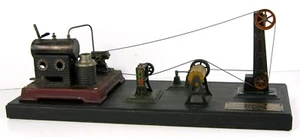 1920s FALK LIVE STEAM ENGINE PLANT WITH 4 HESS ACCESSORIES - POPULAR SCIENCE TOY - Picture 1 of 8