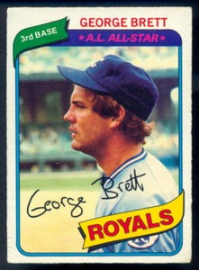 1980 TOPPS OPC O PEE CHEE BASEBALL #235 GEORGE BRETT EXNM KANSAS K C CITY ROYALS