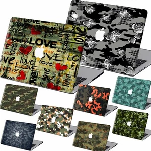Funda rígida de goma militar camuflaje para nuevo Macbook Pro Air M1 M2 - Imagen 1 de 21