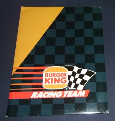 1996 Joe Nemechek #87 Burger King Racing Team Nemco Motorsports Press Kit - Image 1 of 3
