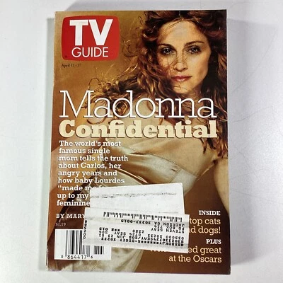 TV Guide 1998 Atlanta GA Madonna Bridges Spade Franz Tiger Woods 90210 - Image 1 of 4